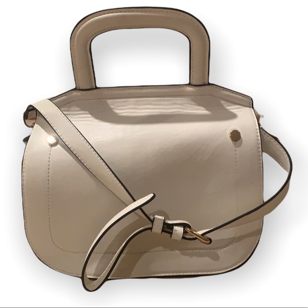 A New Day Trapunto Handle Bag – White